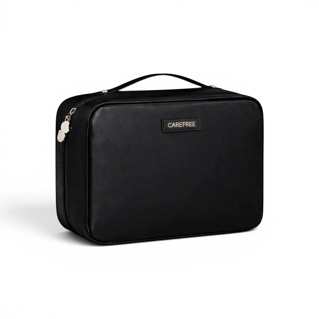 La Duzzi | Trousse Maquillage Cuir PU Double Zip Élégante