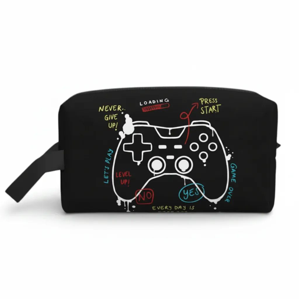 La Gami | Trousse Enfant Grande Capacité Motif Gaming