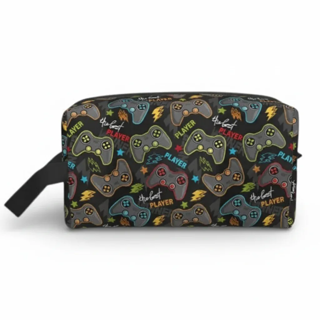 La Gami | Trousse Enfant Grande Capacité Motif Gaming