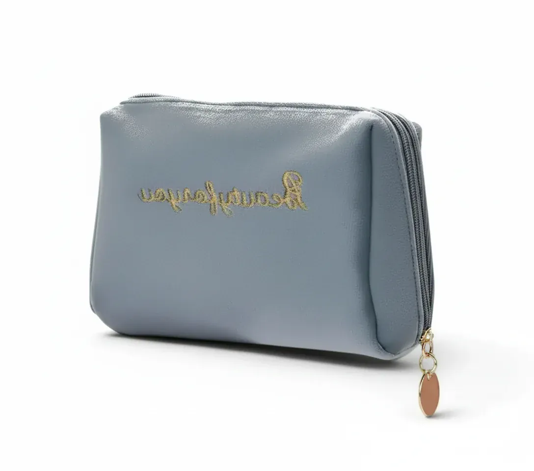 La Lettra | Trousse Toilette Velours Broderie Femme