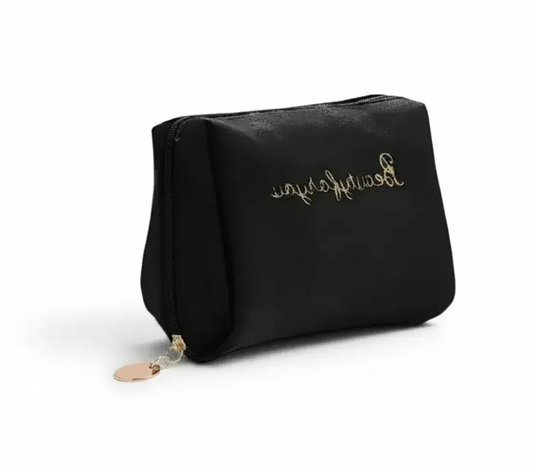 La Lettra | Trousse Toilette Velours Broderie Femme