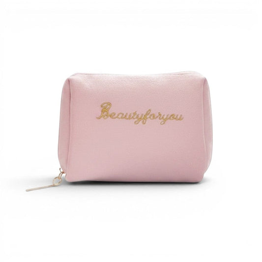 La Lettra | Trousse Toilette Velours Broderie Femme