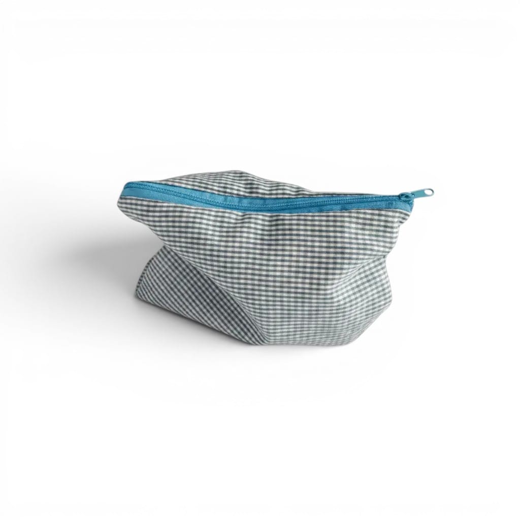 La Lini | Trousse de Toilette Femme Coton Lin Carreaux