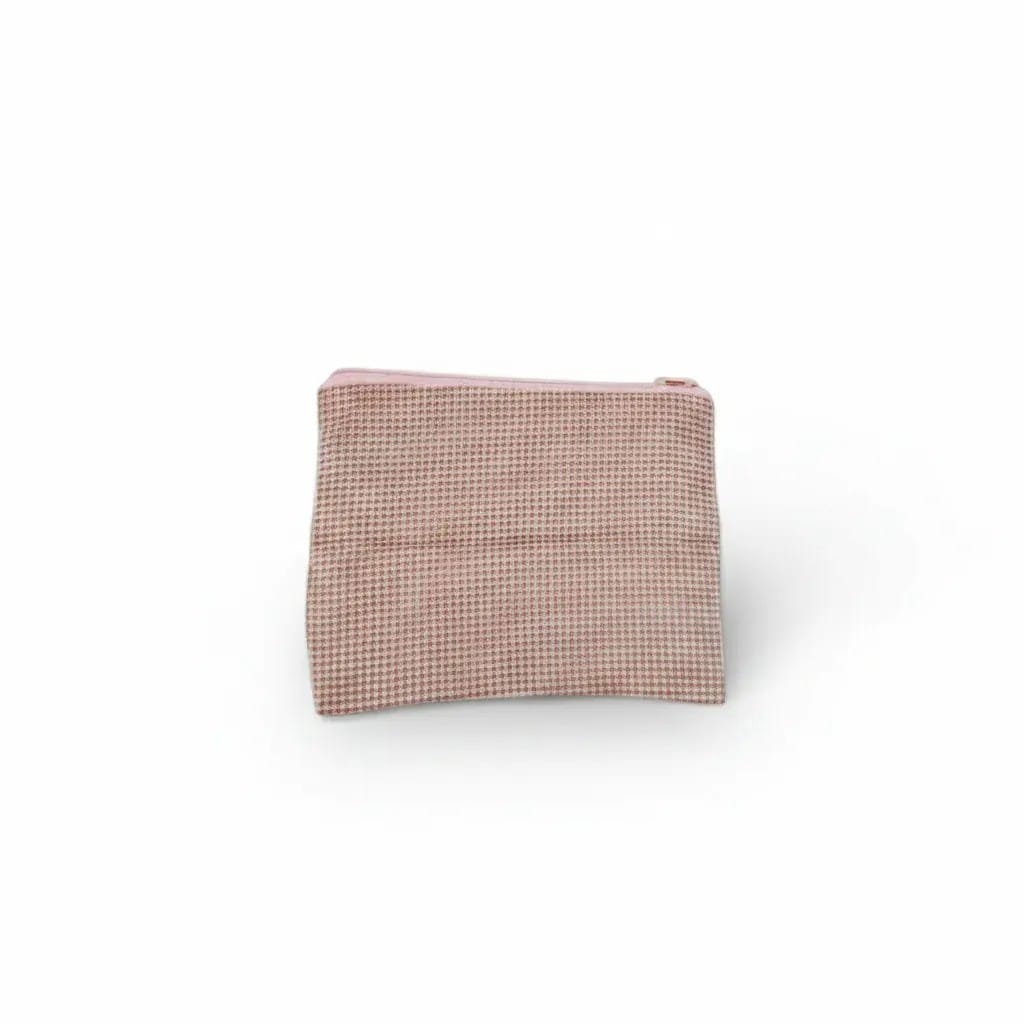 La Lini | Trousse de Toilette Femme Coton Lin Carreaux