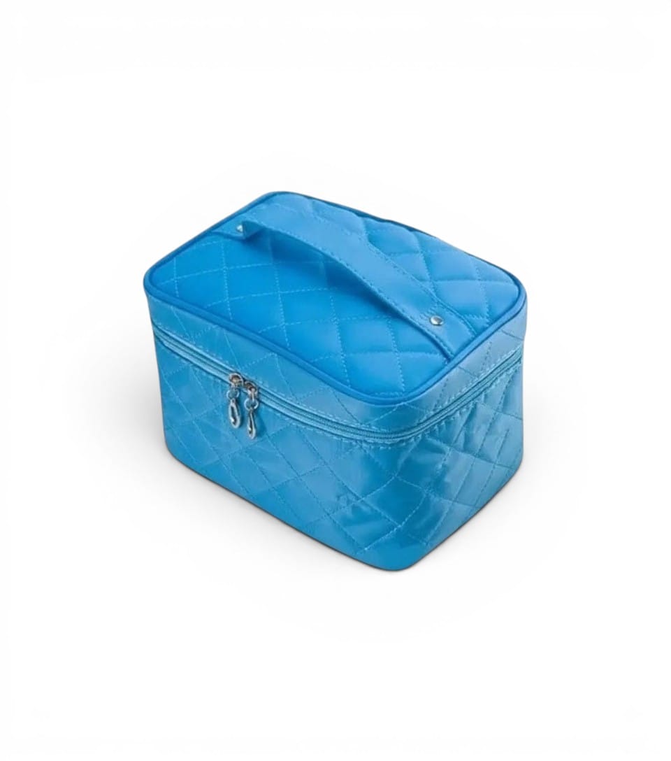 La Matea | Trousse de Toilette Femme Nylon Matelassé Grande Capacité