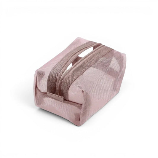 La Minvi | Mini Trousse Nylon Mesh Transparente Ultra-Compacte