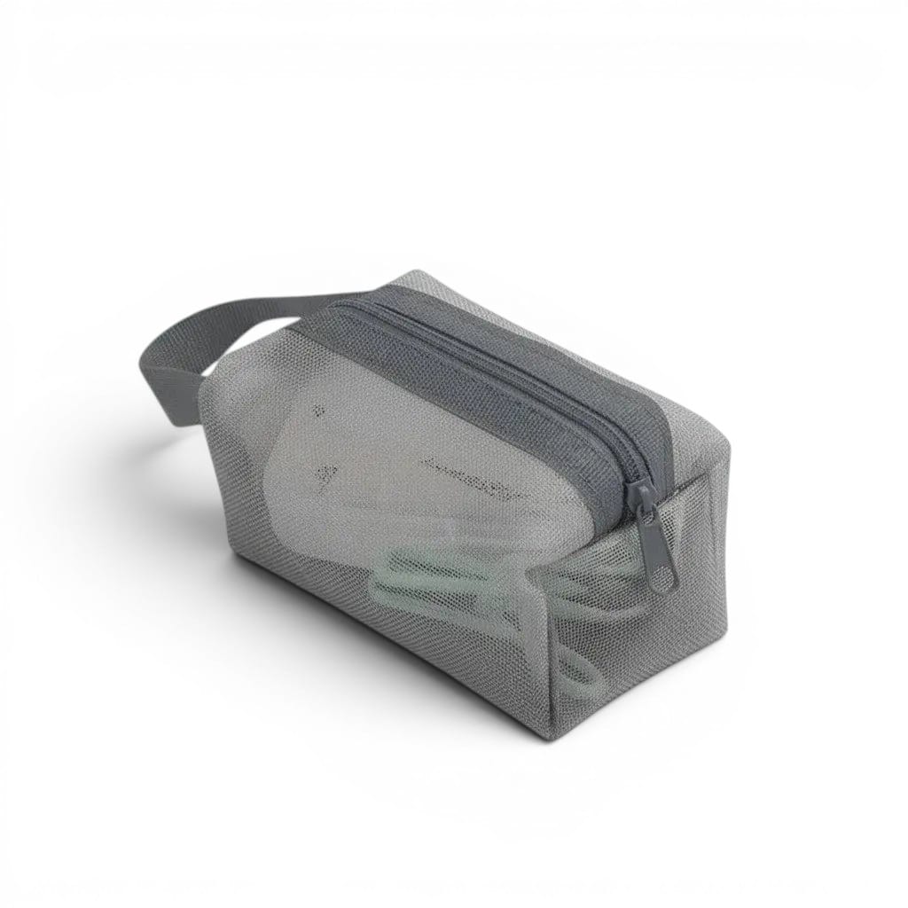 La Minvi | Mini Trousse Nylon Mesh Transparente Ultra-Compacte
