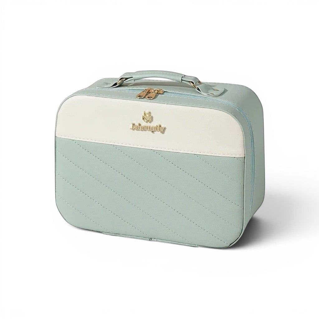 La Mirva | Trousse Maquillage Cuir PU Waterproof Miroir LED