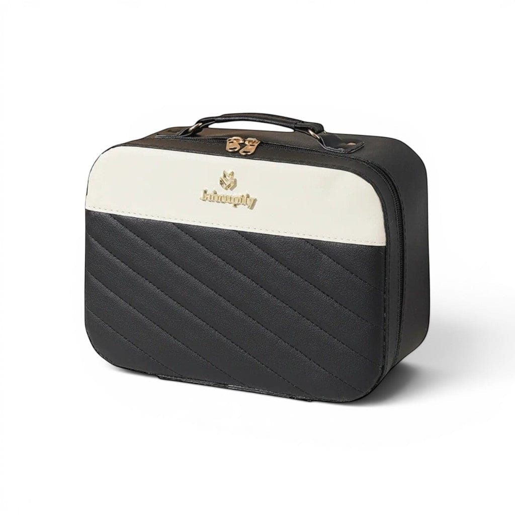 La Mirva | Trousse Maquillage Cuir PU Waterproof Miroir LED
