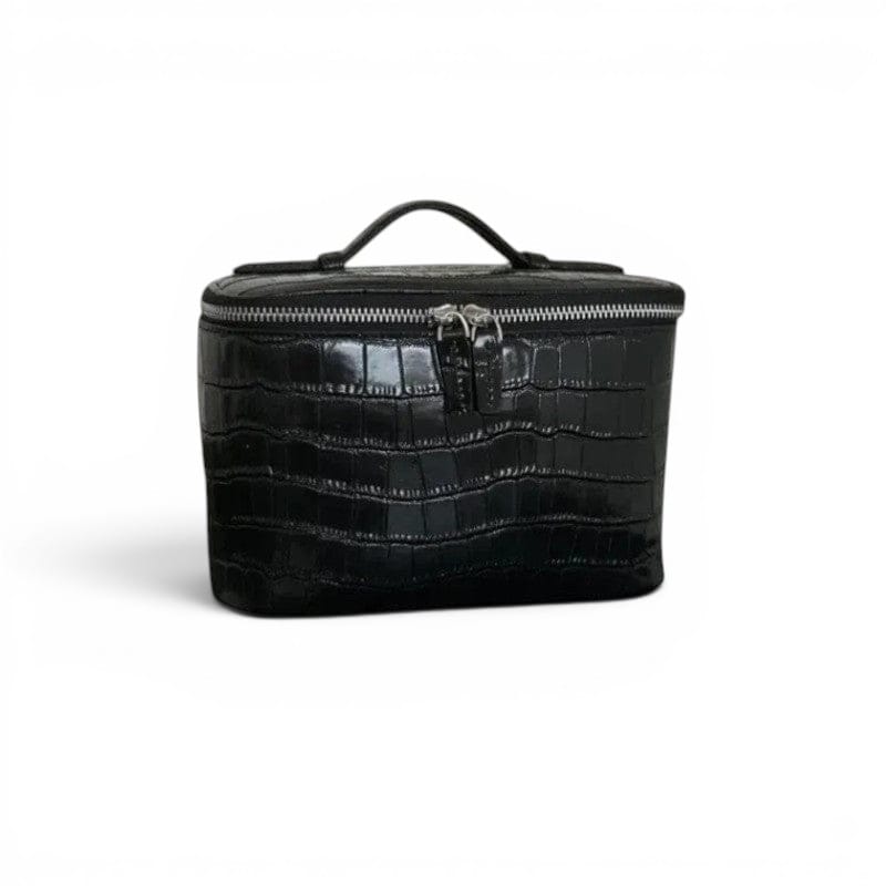 La Nappa | Trousse de Toilette Femme - Cuir Véritable Texture Croco