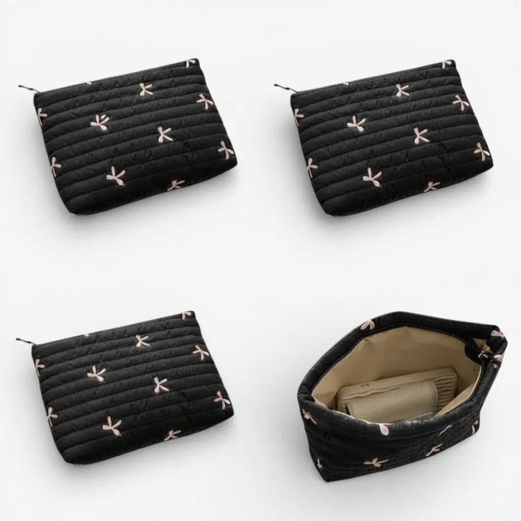 La Noda | Trousse de Toilette Femme Broderie Nœud