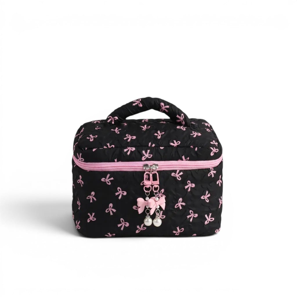 La Nodva | Pochette Maquillage Coton Nœud Format Boîte
