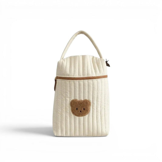 La Oursi | Sac à Couches Coton Motif Ours Bébé