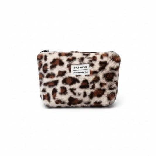 La Pelvi | Trousse de Toilette Femme Peluche Léopard