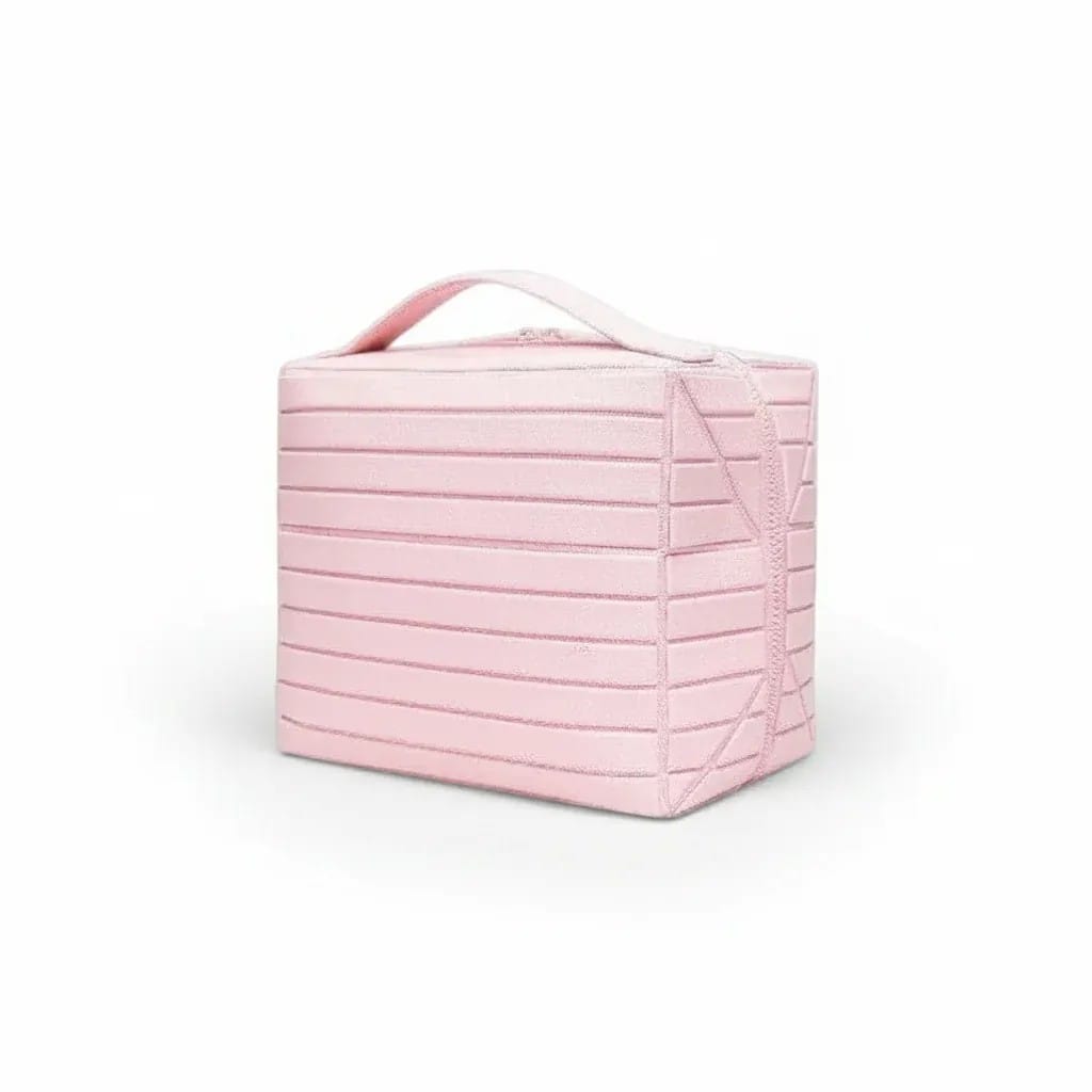 La Rigra | Grande Trousse Maquillage Femme PVC Rigide Rayé