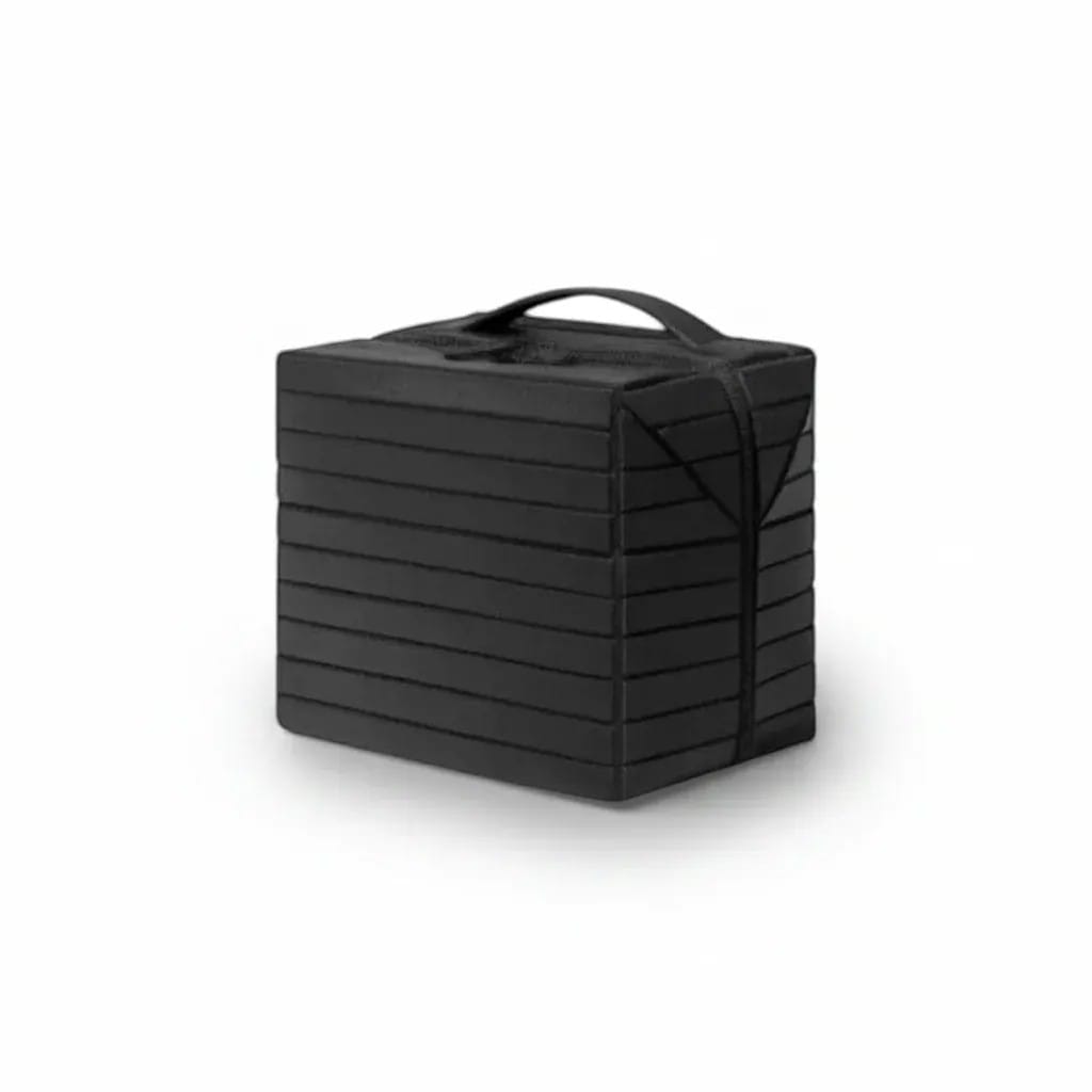 La Rigra | Grande Trousse Maquillage Femme PVC Rigide Rayé