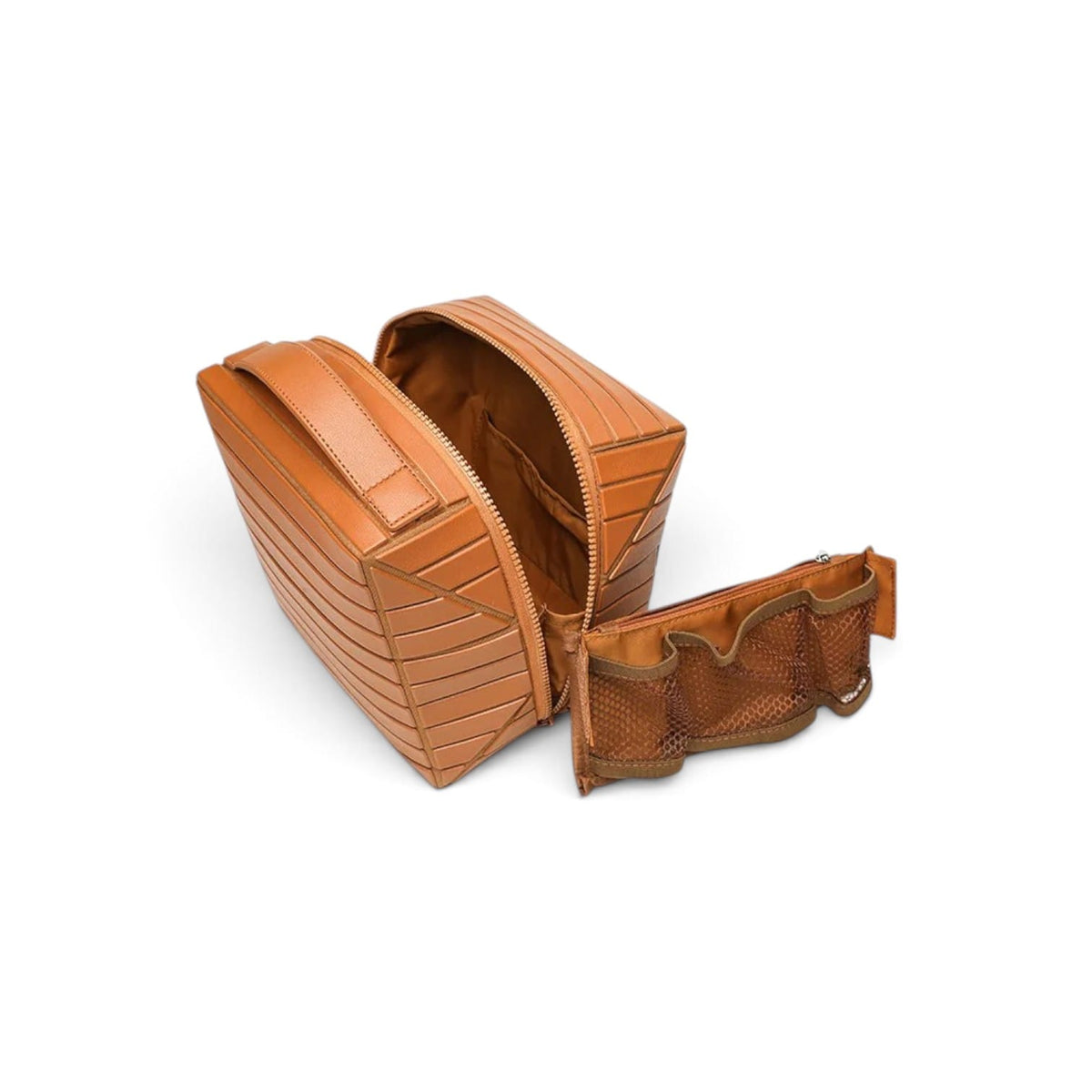 La Rigra | Grande Trousse Maquillage Femme PVC Rigide Rayé