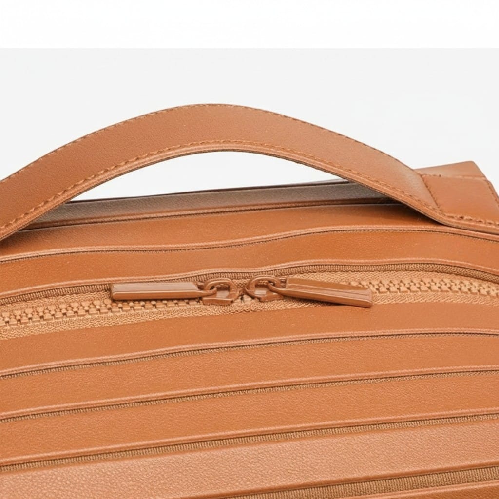 La Rigra | Grande Trousse Maquillage Femme PVC Rigide Rayé