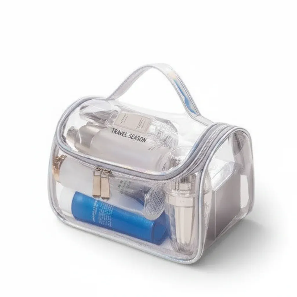 La Rigvi | Trousse Transparente PVC Rigide Grande Capacité