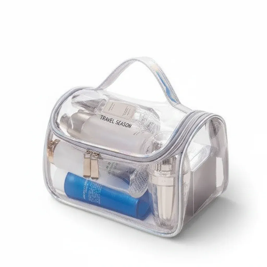 La Rigvi | Trousse Transparente PVC Rigide Grande Capacité