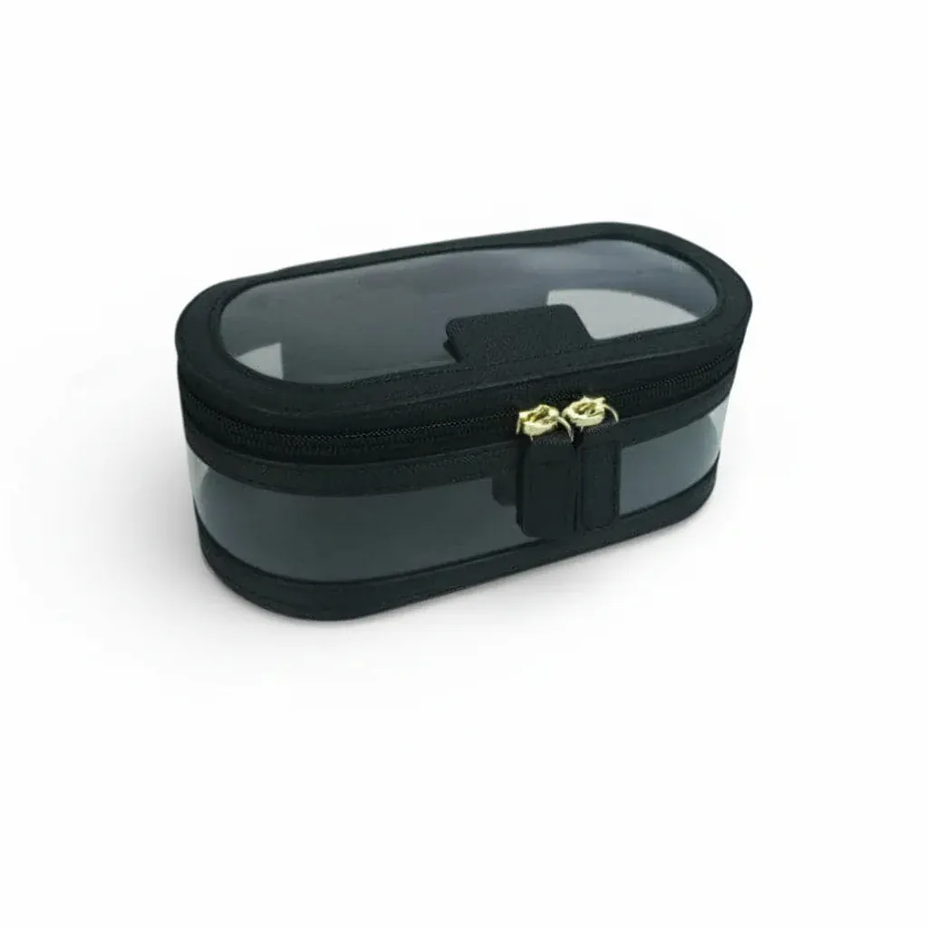 La Saffi | Trousse Transparente Saffiano Personnalisable