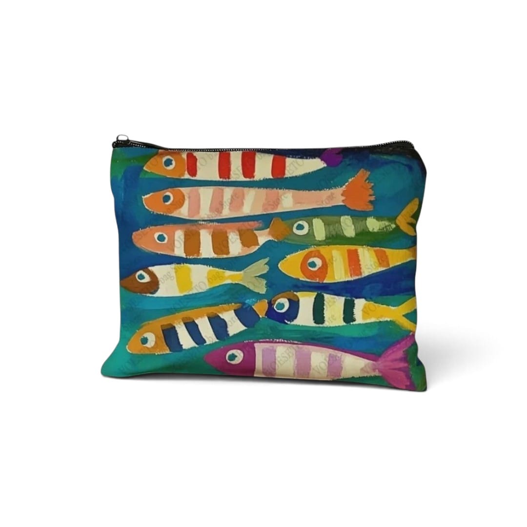 La Sardina | Trousse maquillage canvas aquarelle