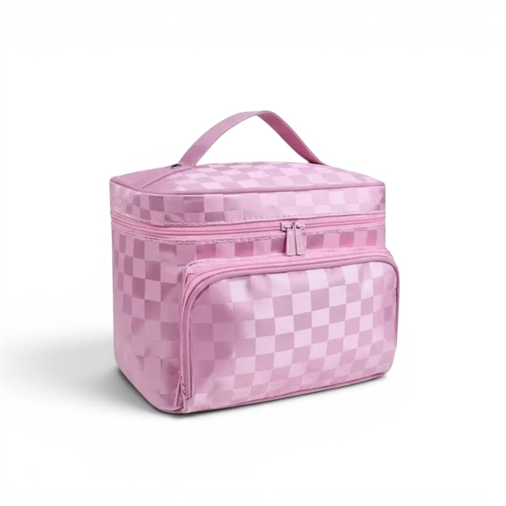 La Stria | Trousse Femme Nylon Rayé Étanche Chic