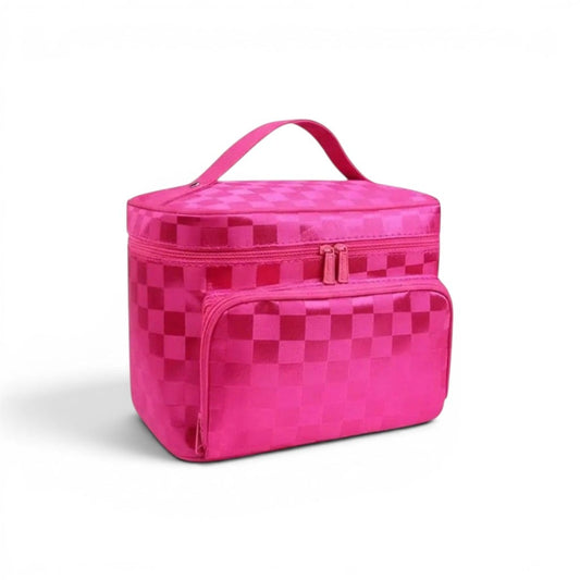 La Stria | Trousse Femme Nylon Rayé Étanche Chic