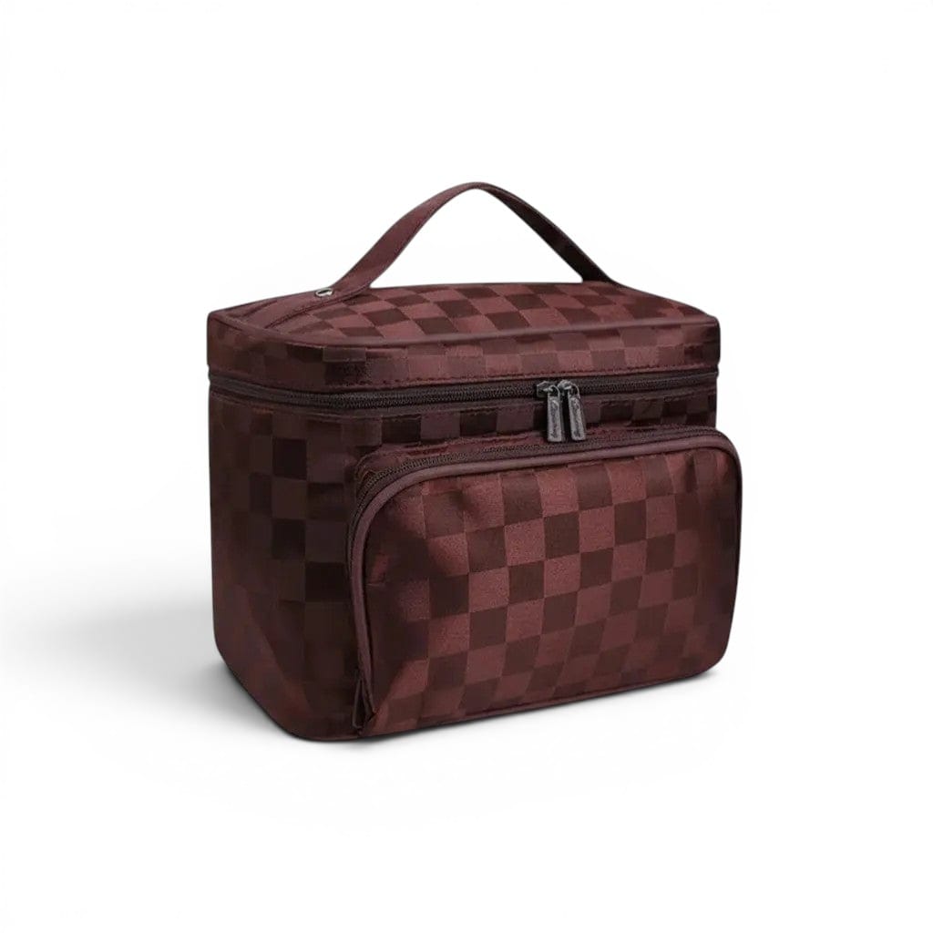 La Stria | Trousse Femme Nylon Rayé Étanche Chic