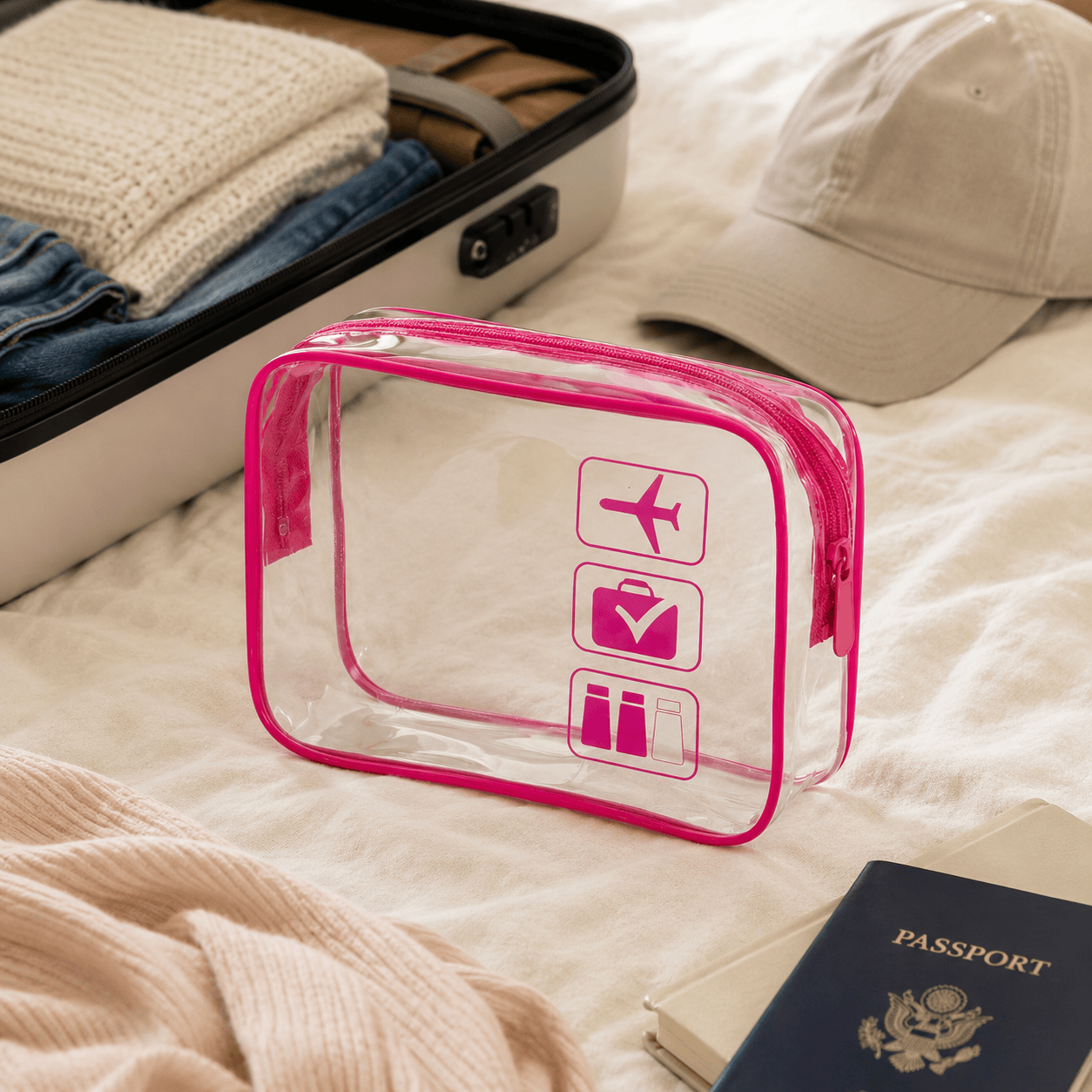 La Tsava | Trousse Transparente TSA PVC Renforcé Cabine