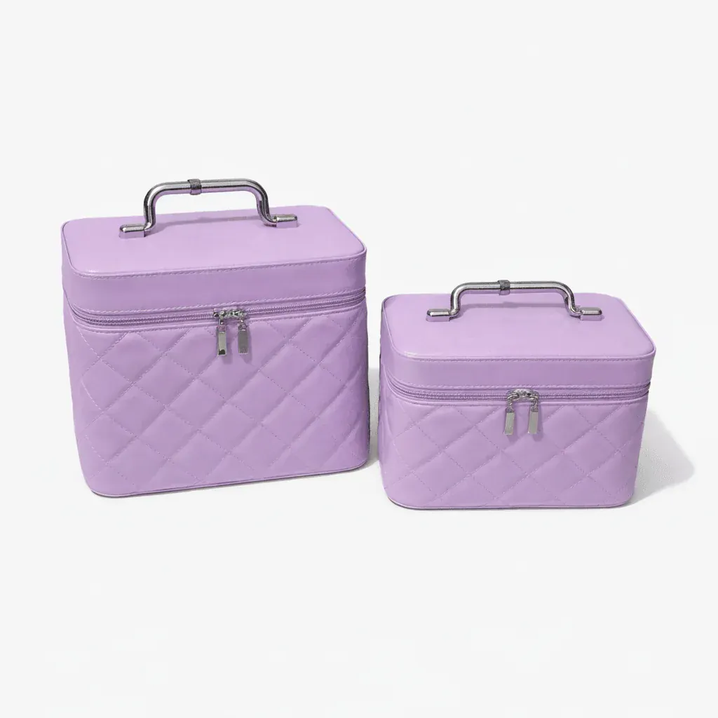 La Valsa | Trousse Maquillage Cuir PU Format Valise 2 Tailles