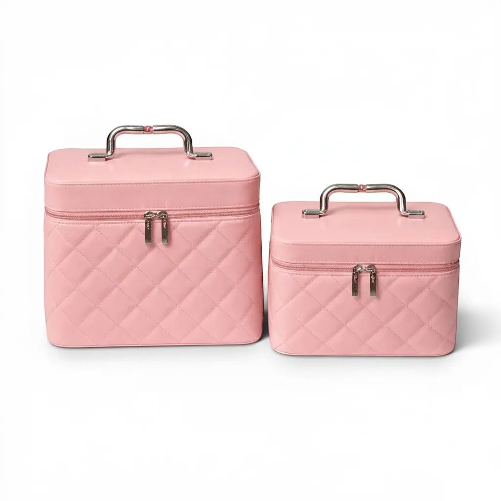 La Valsa | Trousse Maquillage Cuir PU Format Valise 2 Tailles