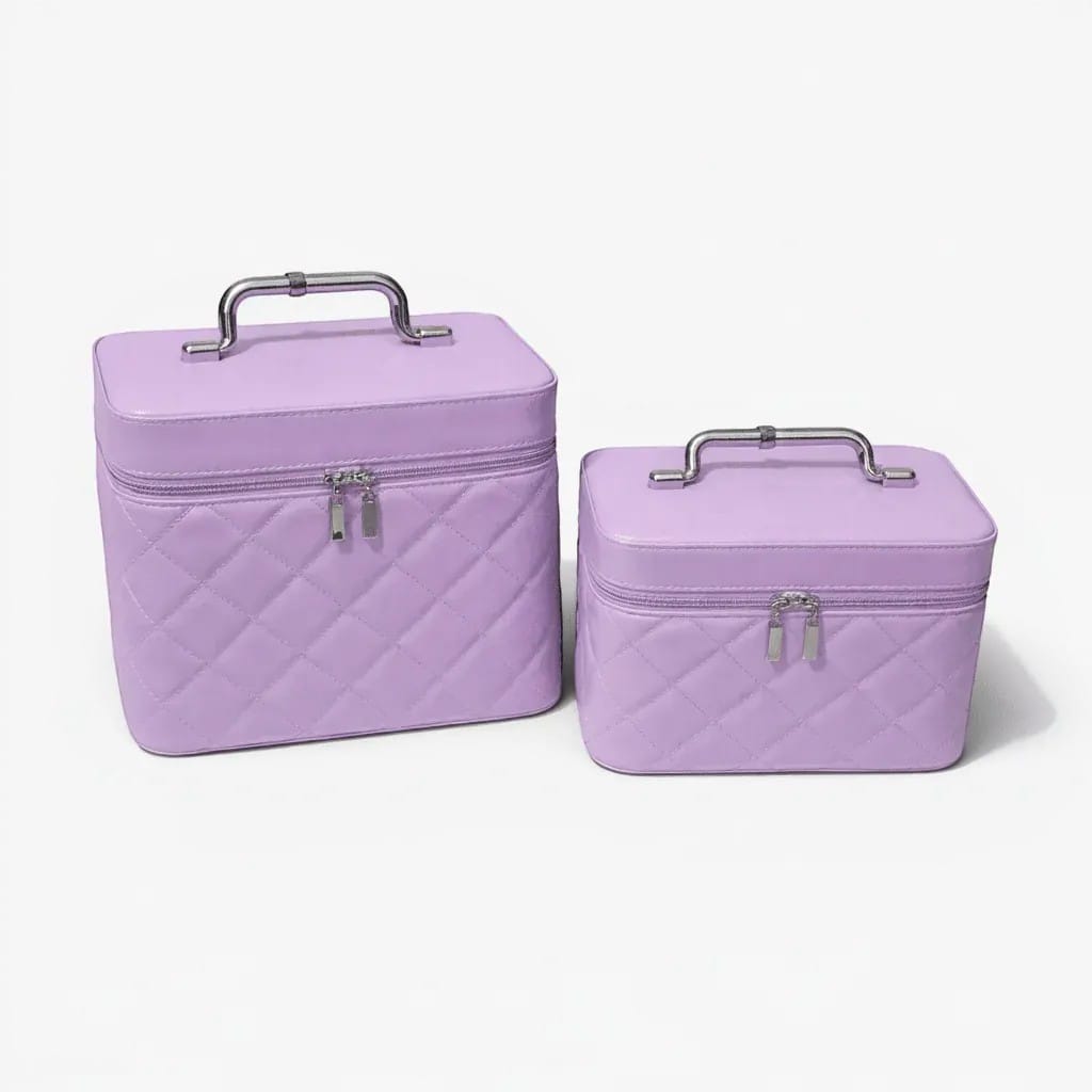 La Valsa | Trousse Maquillage Cuir PU Format Valise 2 Tailles