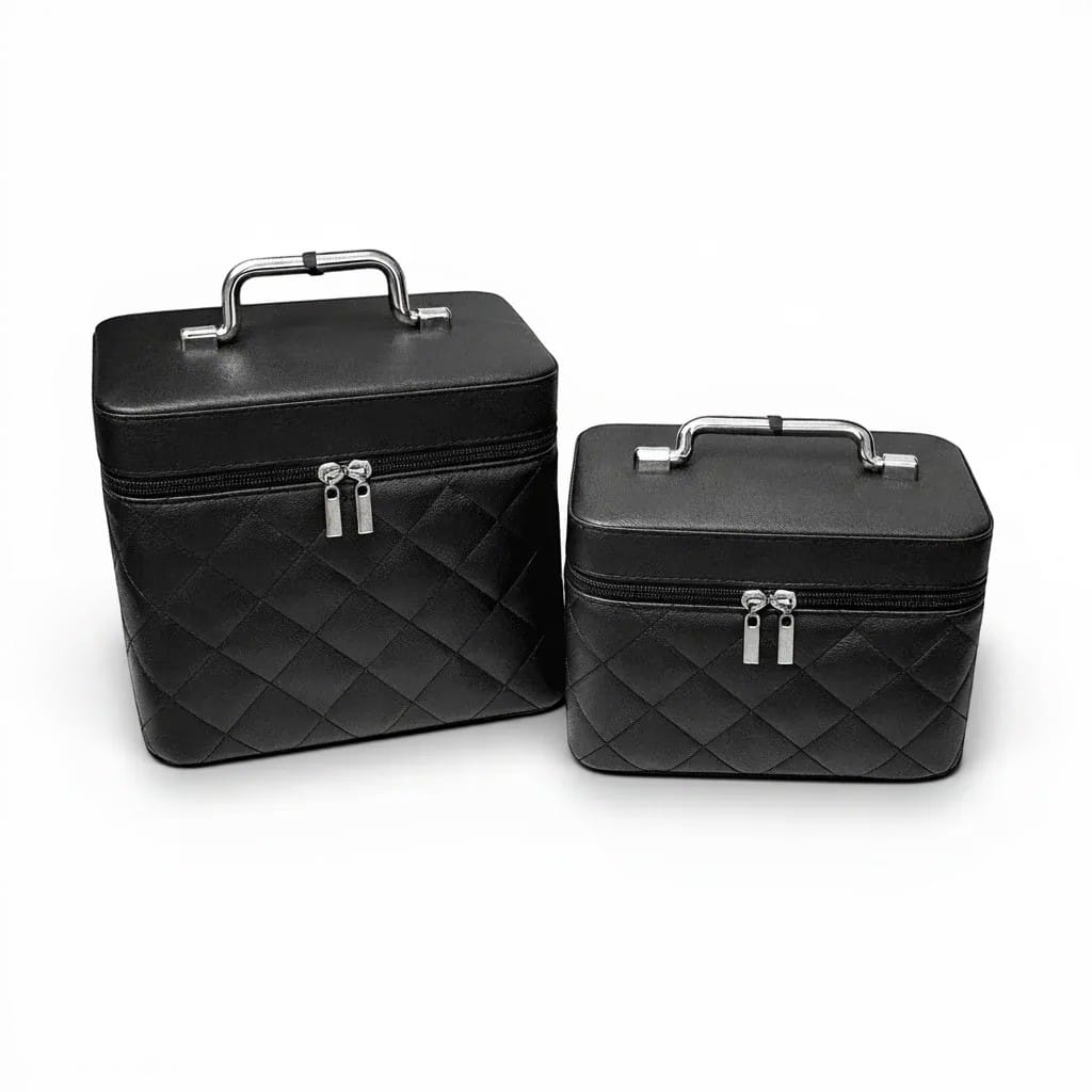 La Valsa | Trousse Maquillage Cuir PU Format Valise 2 Tailles