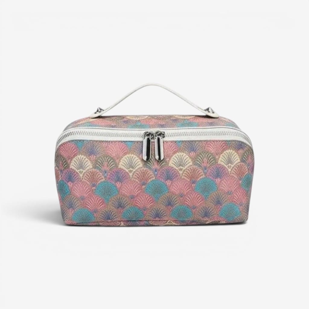 La Vela | Trousse de Toilette Femme - Simili Cuir Double Zip