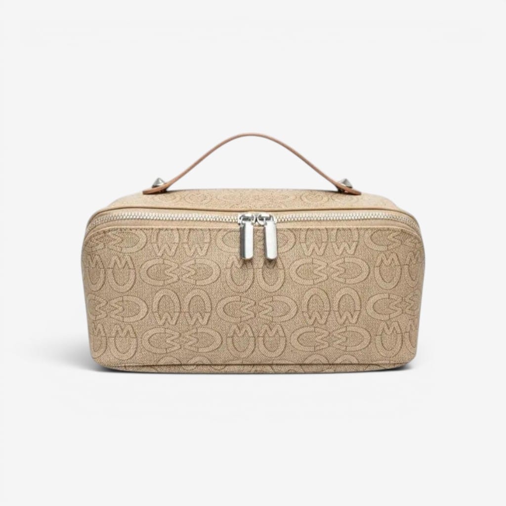 La Vela | Trousse de Toilette Femme - Simili Cuir Double Zip