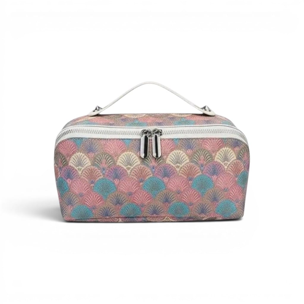 La Vela | Trousse de Toilette Femme - Simili Cuir Double Zip