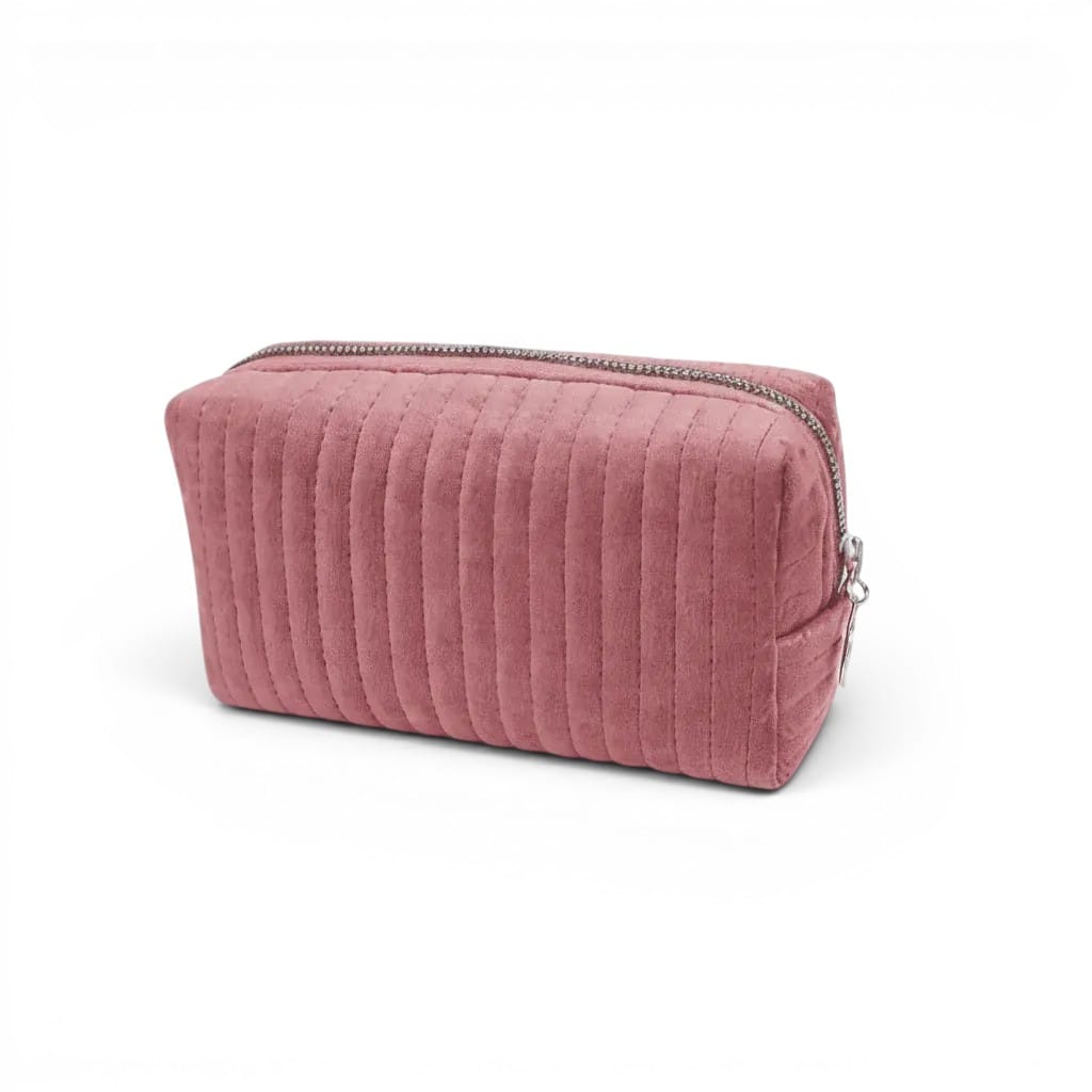 La Velva | Trousse Toilette Personnalisable Velours Matelassé