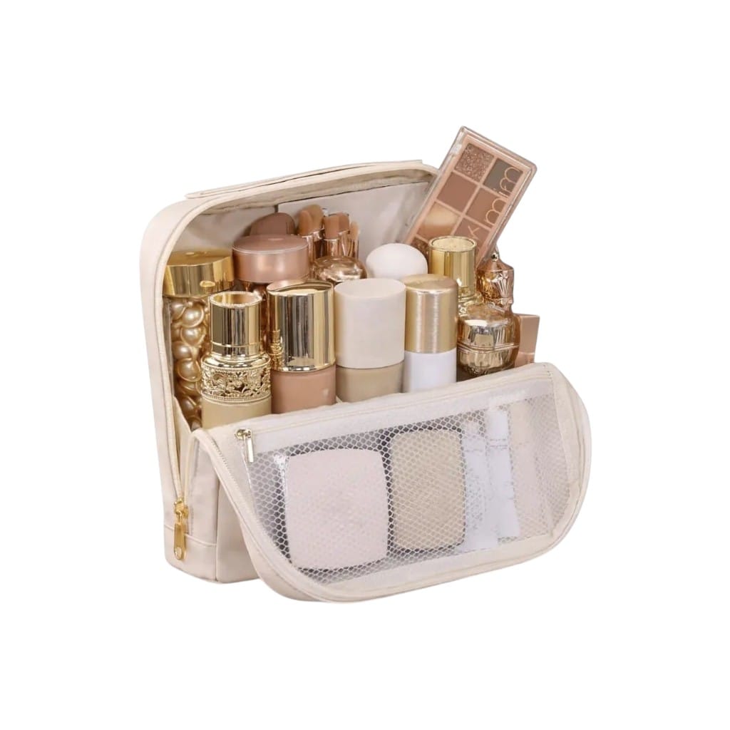 La Verti | Trousse Maquillage Cuir PU Verticale Compartiments