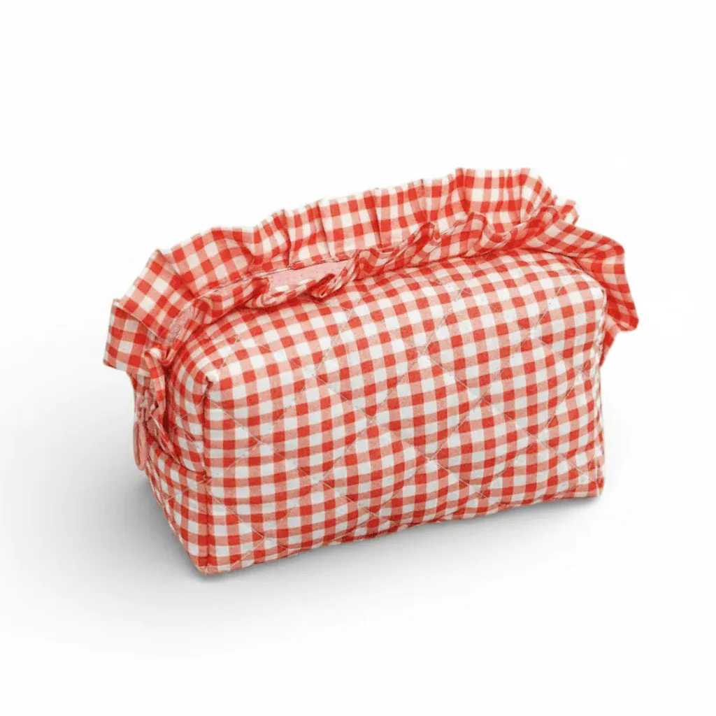 La Vichi | Trousse Toilette Personnalisable Vichy Volant
