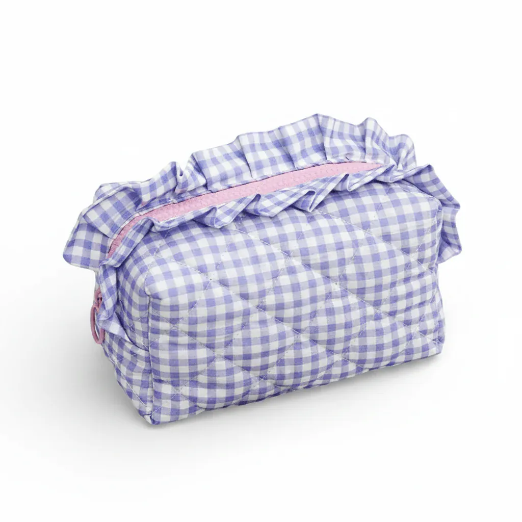 La Vichi | Trousse Toilette Personnalisable Vichy Volant