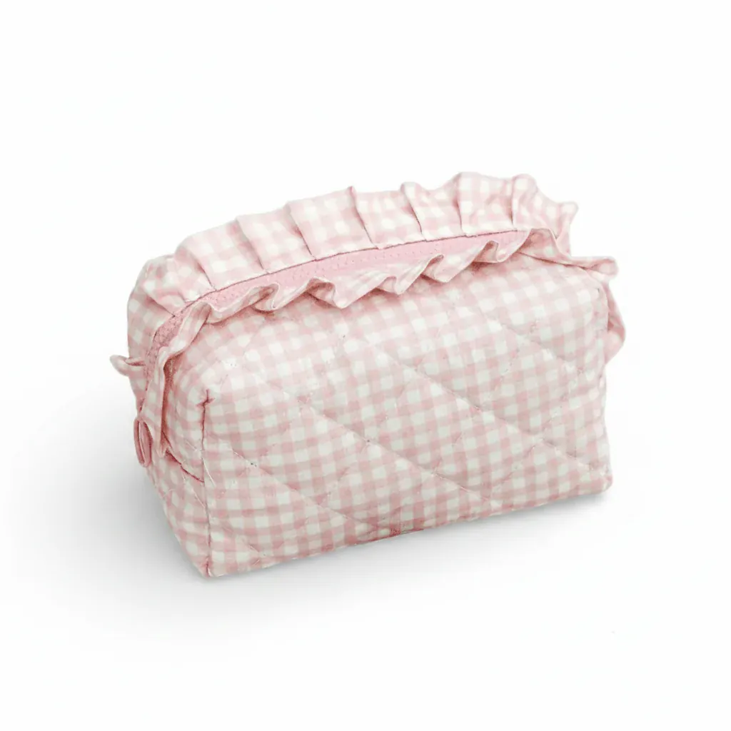 La Vichi | Trousse Toilette Personnalisable Vichy Volant