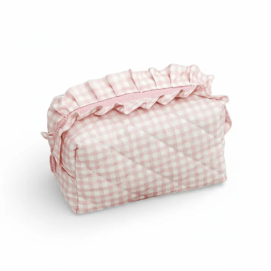 La Vichi | Trousse Toilette Personnalisable Vichy Volant