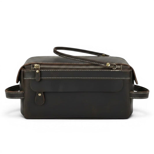 Le Birdo | Trousse Homme Cuir Véritable Rivets de Protection