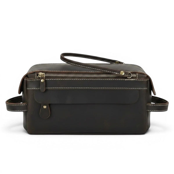 Le Birdo | Trousse Homme Cuir Véritable Rivets de Protection