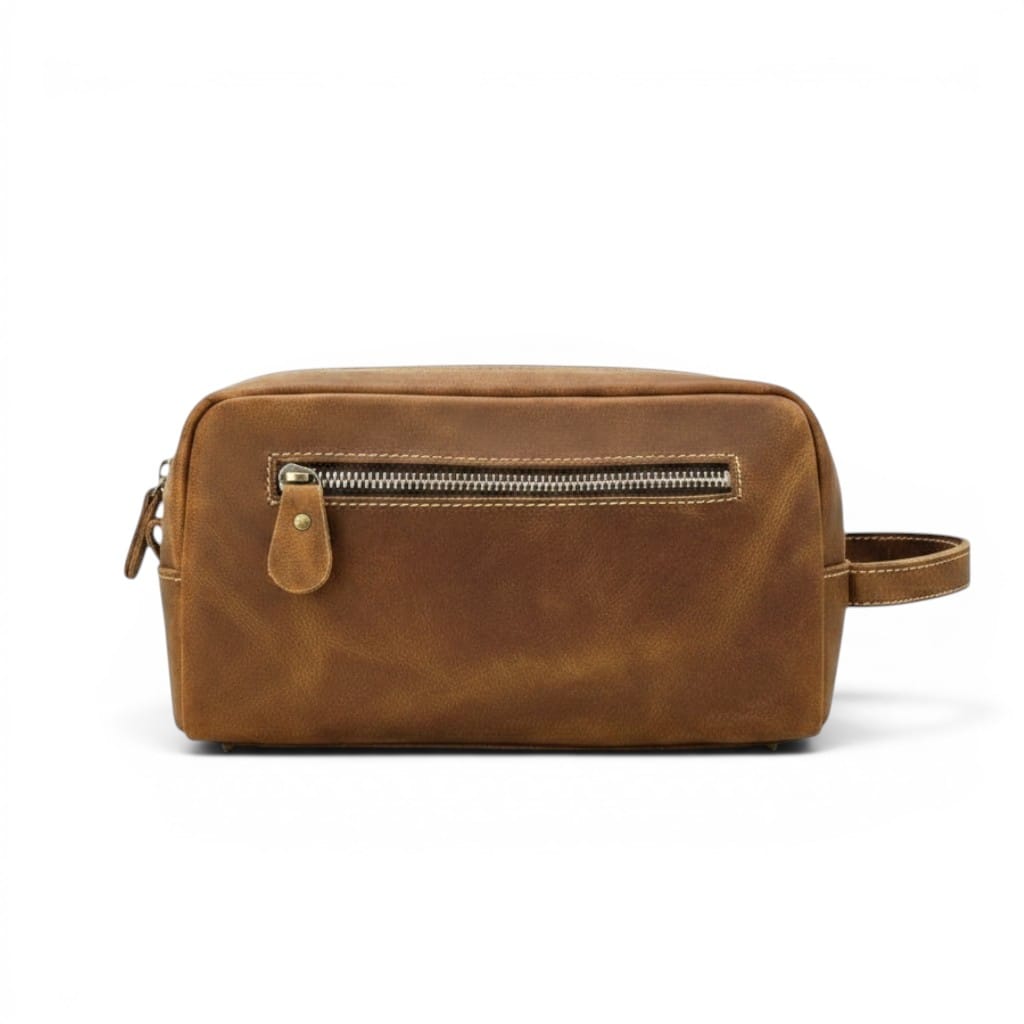Le Bovo | Trousse Homme Cuir de Vache Format Compact