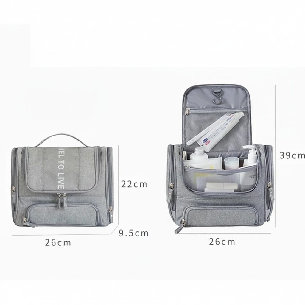 Le Crono | Grande Trousse de Toilette Suspendue Nylon