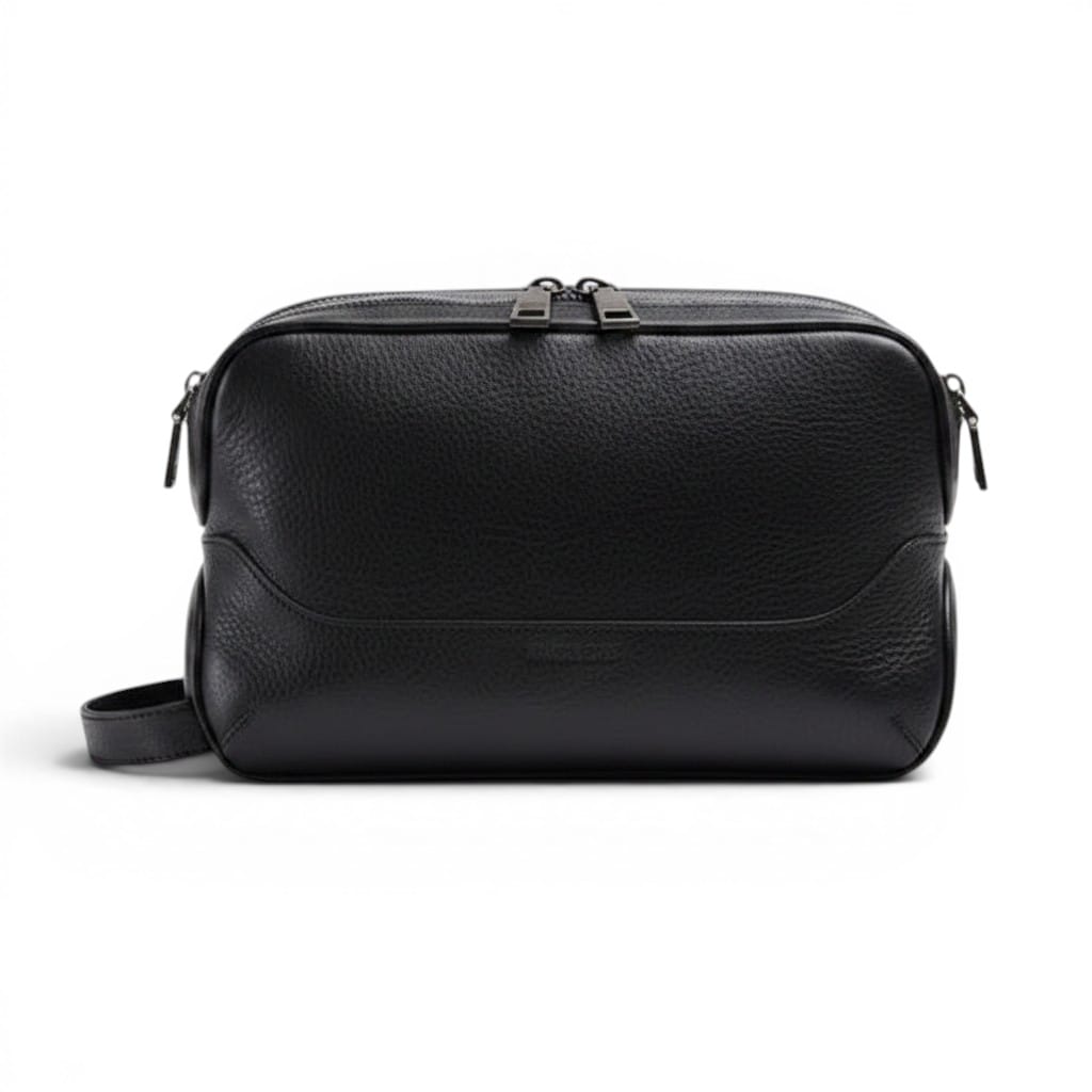 Le Fosco | Trousse Homme Cuir Crazy Horse Design Épuré
