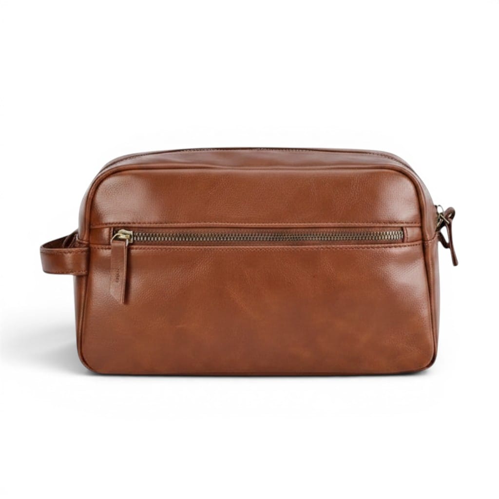 Le Fronto | Trousse Homme Simili Cuir Étanche Poche Avant