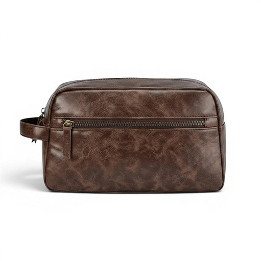Le Fronto | Trousse Homme Simili Cuir Étanche Poche Avant